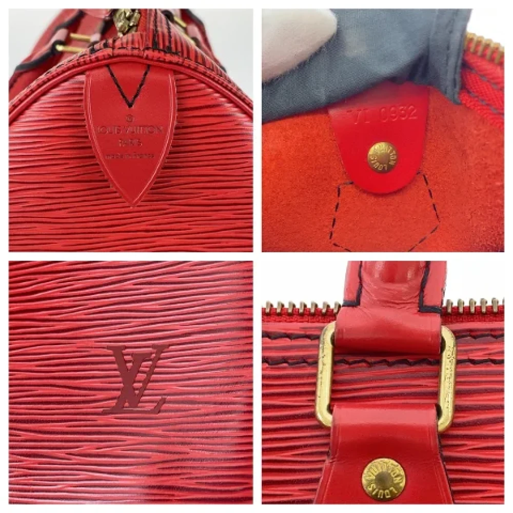 Louis Vuitton Vintage Pre-owned Leather handbags Red Dames