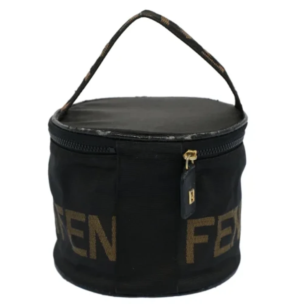 Fendi Vintage Pre-owned Canvas pouches Black Dames
