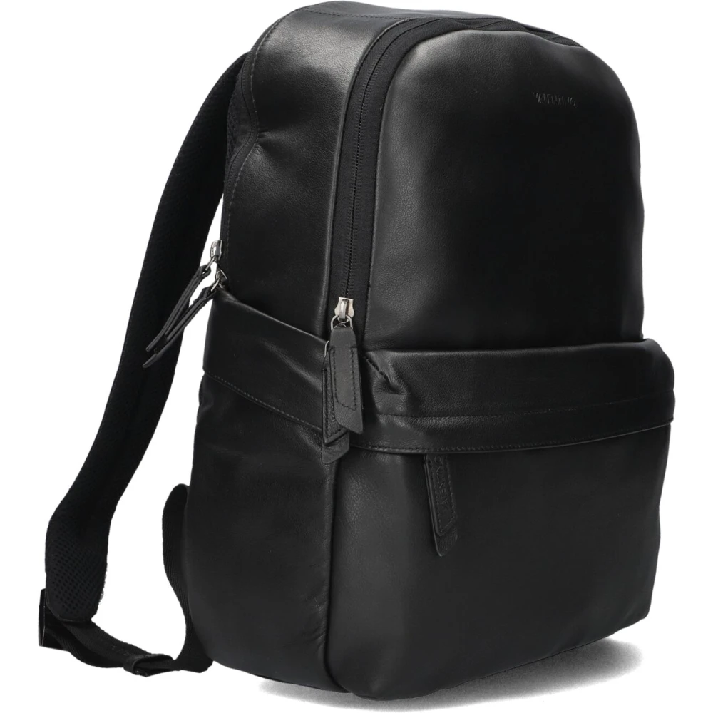 Valentino by Mario Valentino Zwarte Leren Thunder Rugzak Black Dames