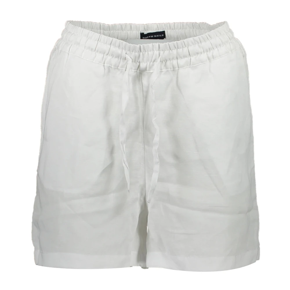 North Sails Women's White Casual Shorts, Xl, Shorts With Elastic Waist