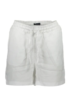 Vita Damshorts med Elastisk Midja
