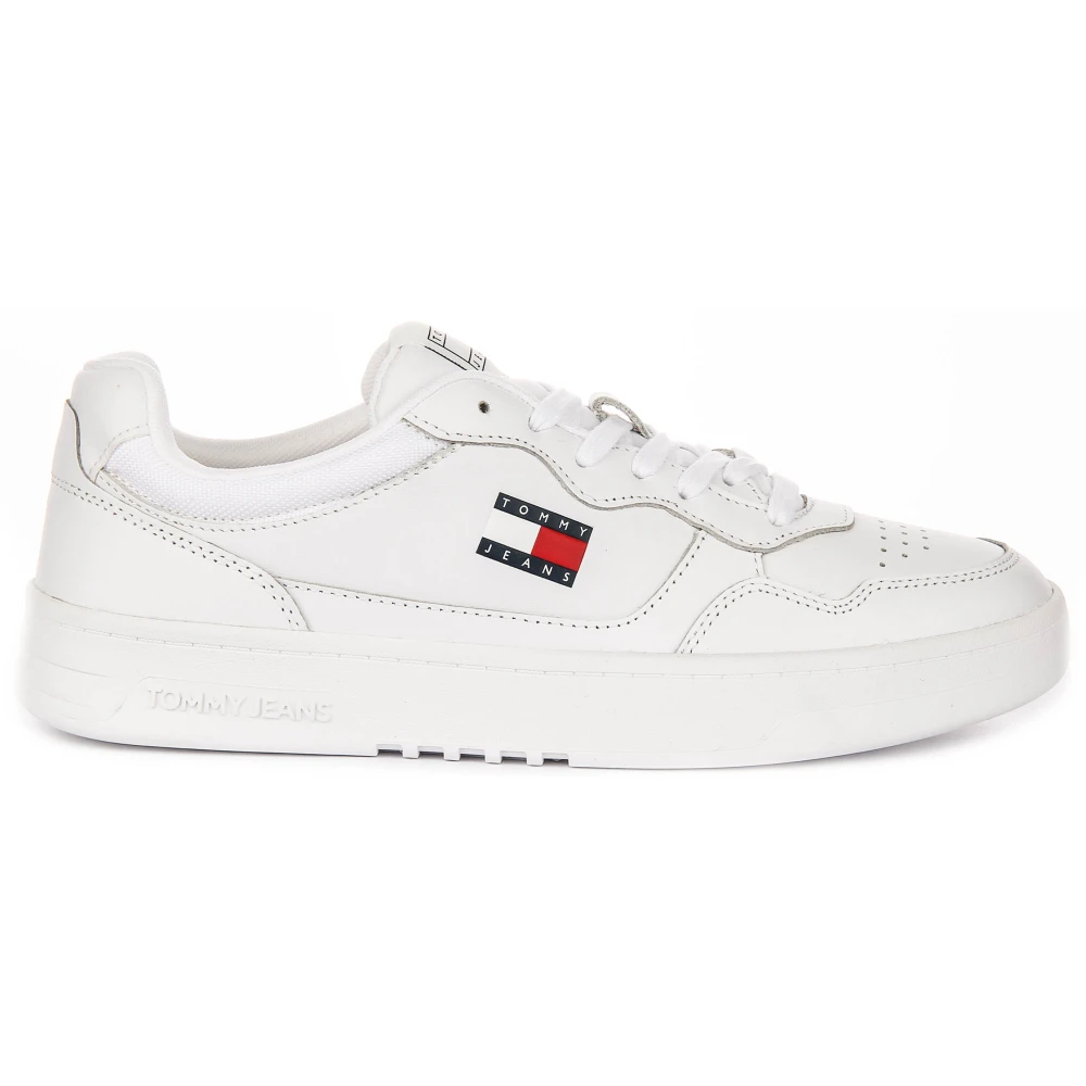 Tommy Jeans Men's White Tjm Cupsole Ess Leather Trainers
