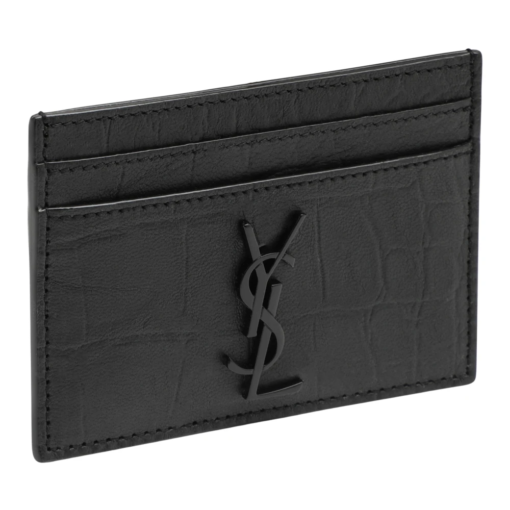 Saint Laurent Creditcardhouders & Portemonnees Black Heren