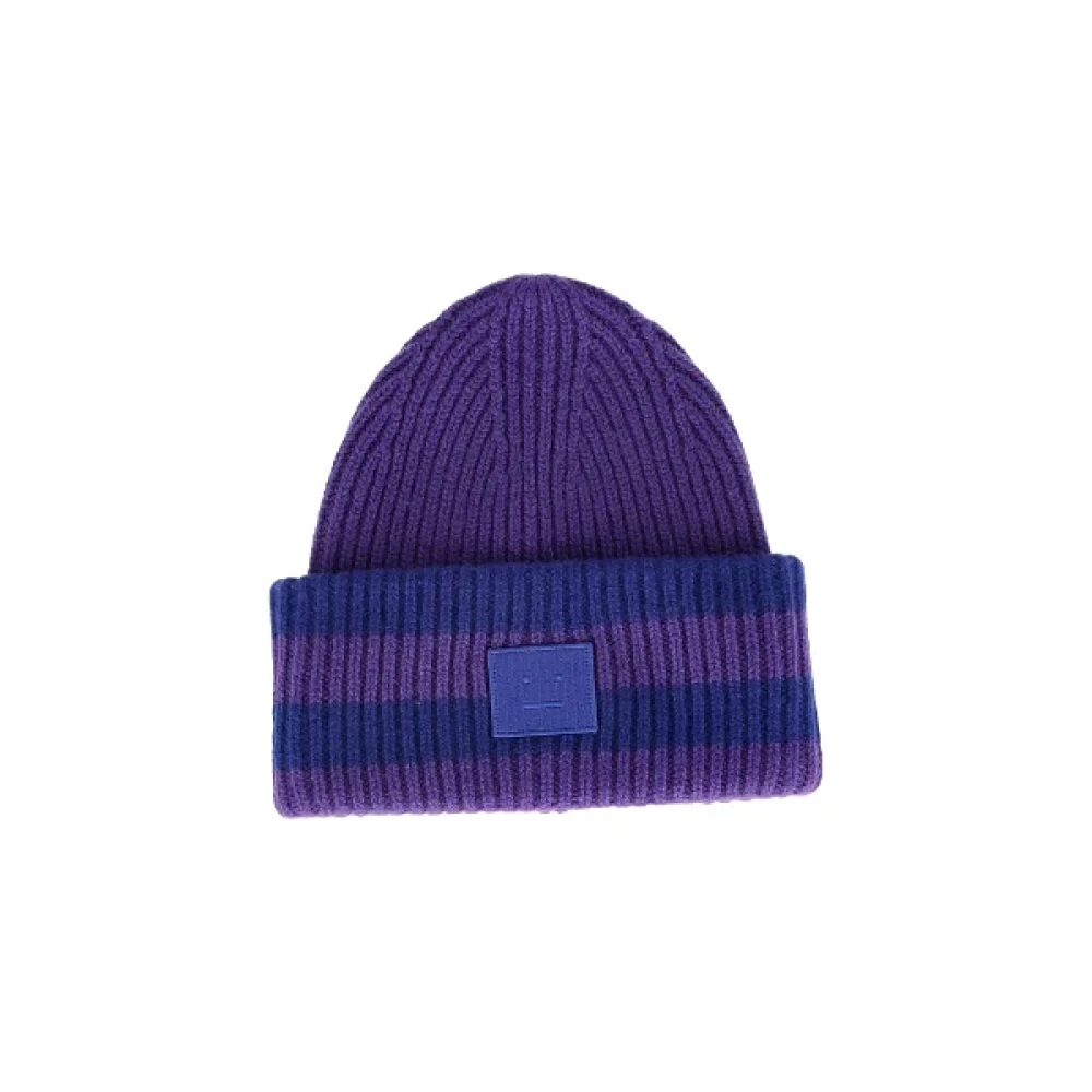 Acne Studios Pre-owned Wool hats Purple Dames