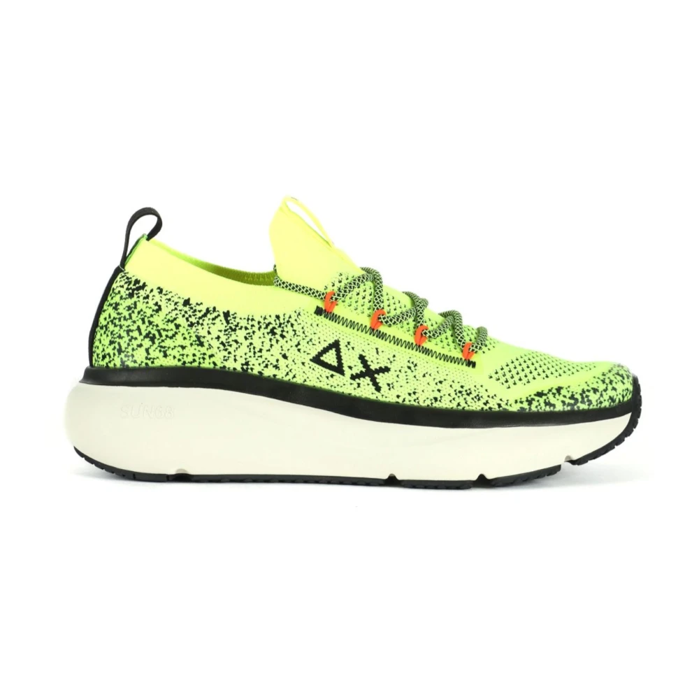 Sun68 Gele lage sneakers Heren Schoenen Geel