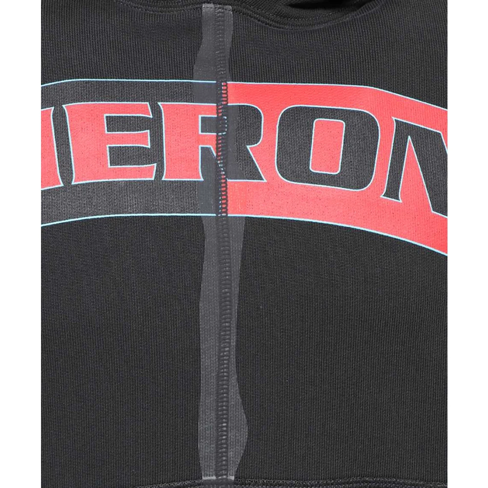 Heron Preston Gedrukte katoenen hoodie Black Heren