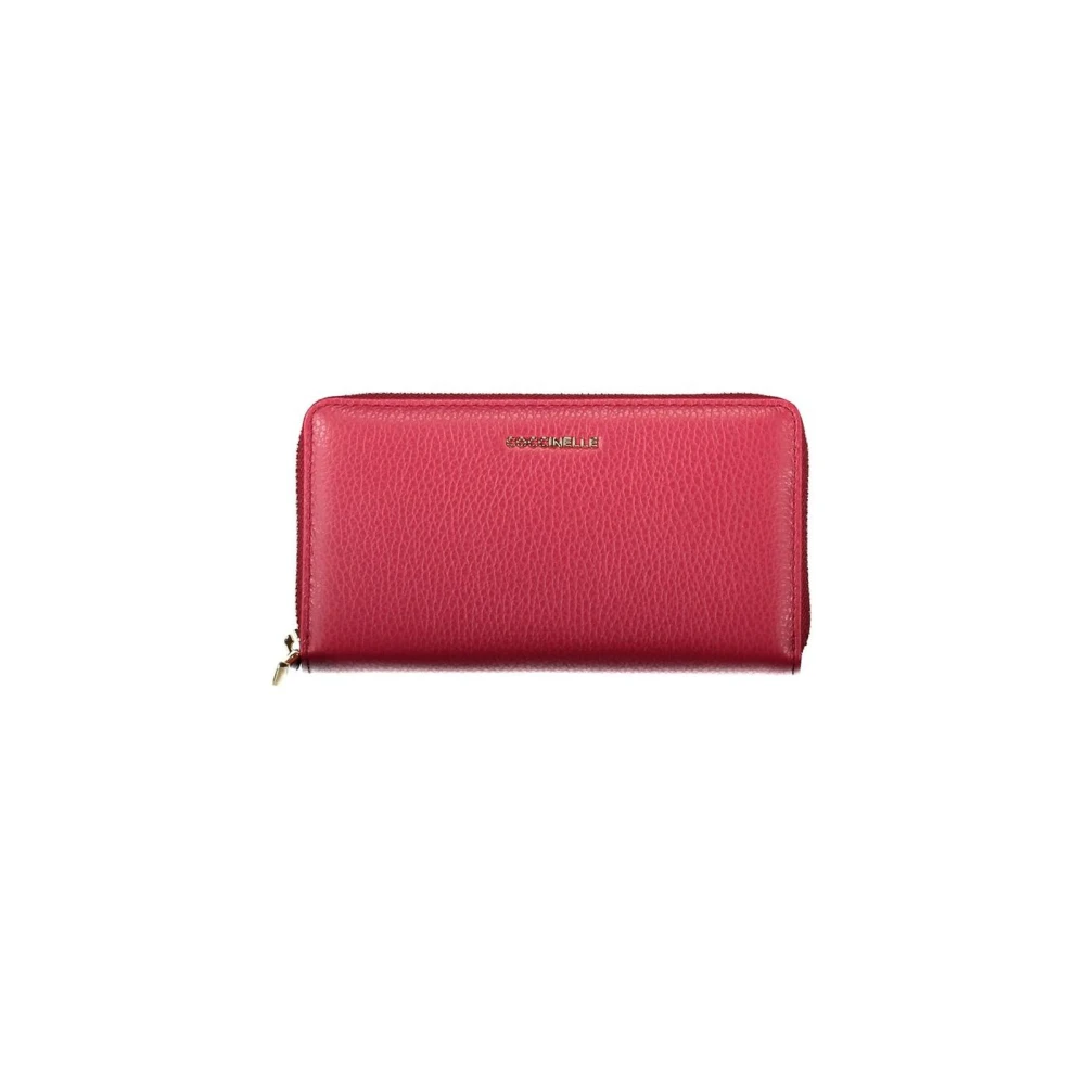 Coccinelle Women's Red Luxurious Leather Wallet With Multiple Compartments