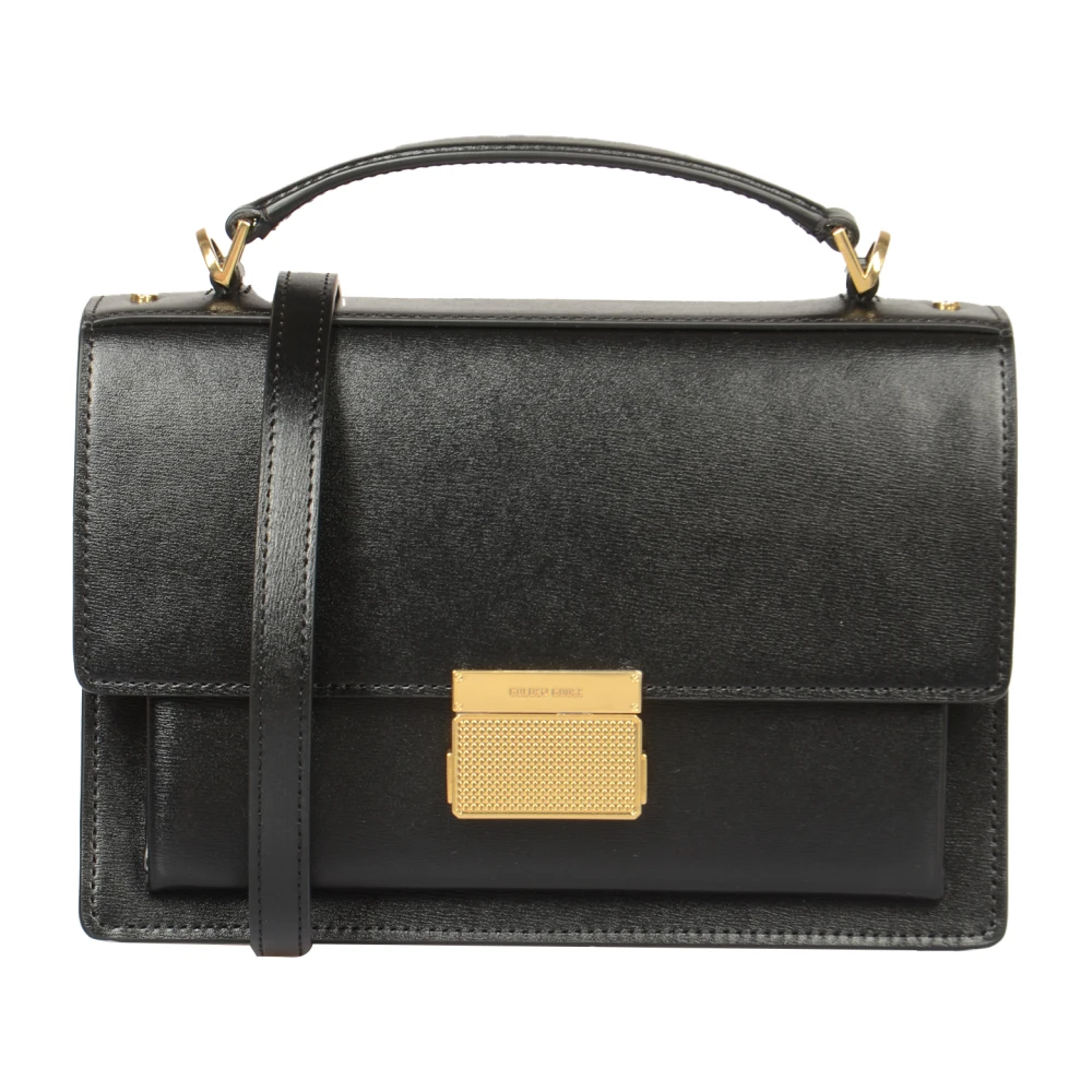 Golden Goose Zwarte Venezia Palmellato Leren Tas Black Dames