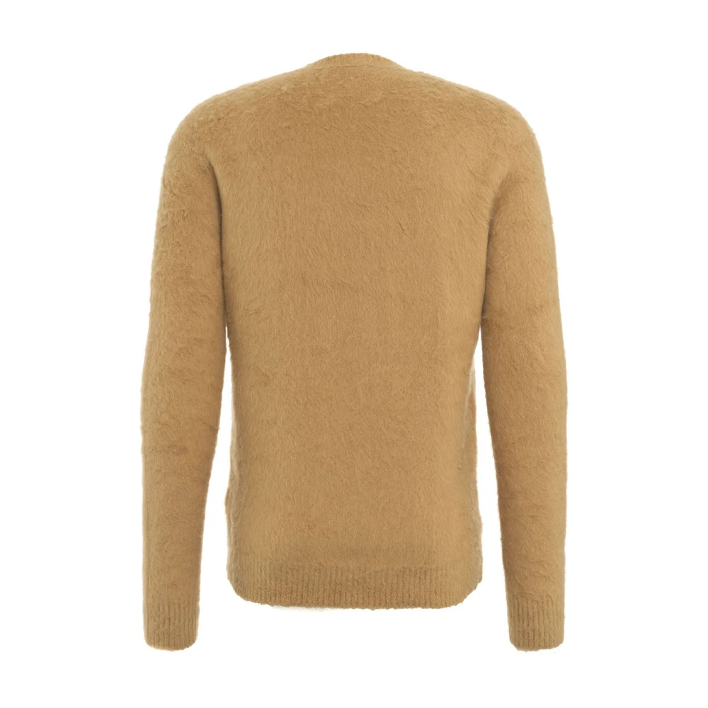 Roberto Collina Bruine Gebreide Trui Aw24 Handwas Brown Heren