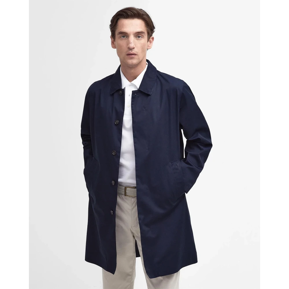 Barbour Men's Blue Stylish Waterproof Mac-Style Jacket - Rain Jackets - Xl - Jackets