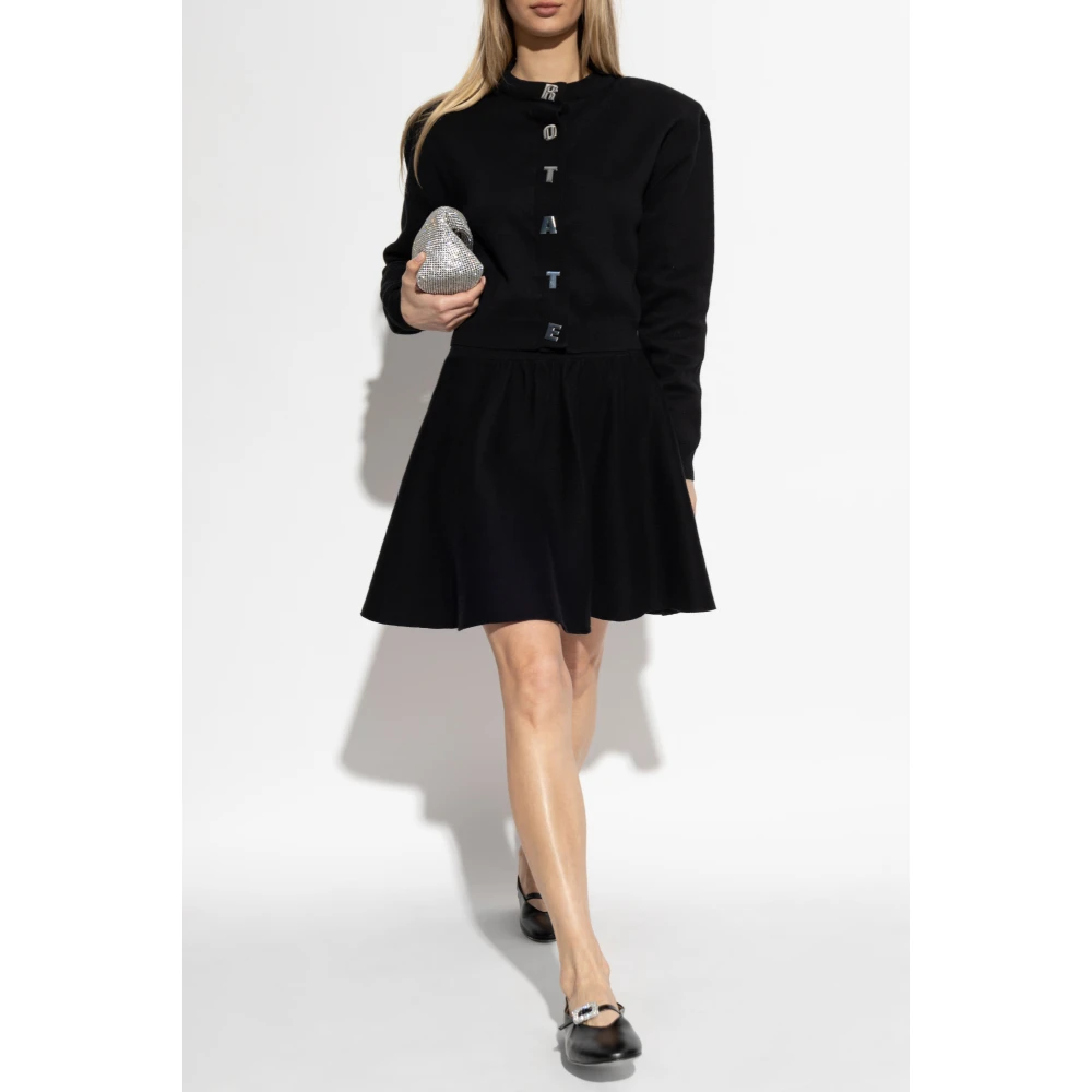 Rotate Birger Christensen Vest met afneembare schoudervullingen Black Dames