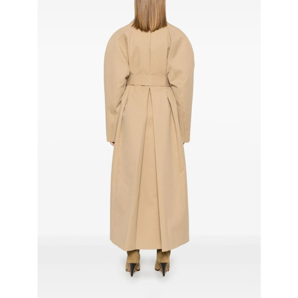 Khaite Stijlvolle Roth Coat voor vrouwen Beige Dames