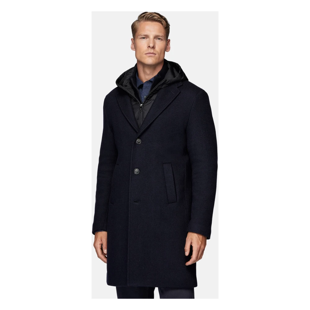 Boggi Milano Wol Jerseyjas met Gilet Blue Heren