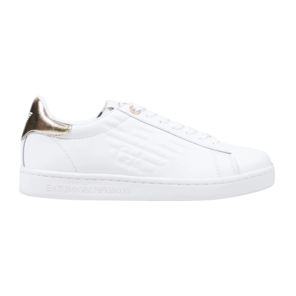Emporio Armani Ea7 Femme Blanc Chaussures, Taille: 38 Eu Baskets Modèle 7X000331 Af10848