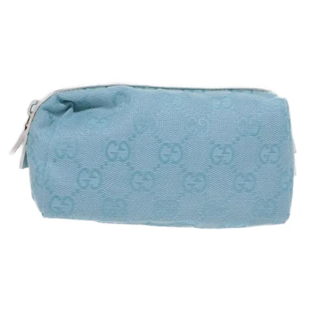 Gucci Vintage Pre-owned Canvas clutches Blue Dames