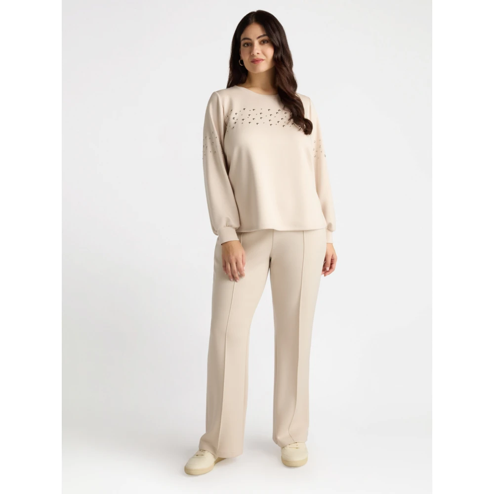 Fiorella Rubino Joggingbroek Beige Dames
