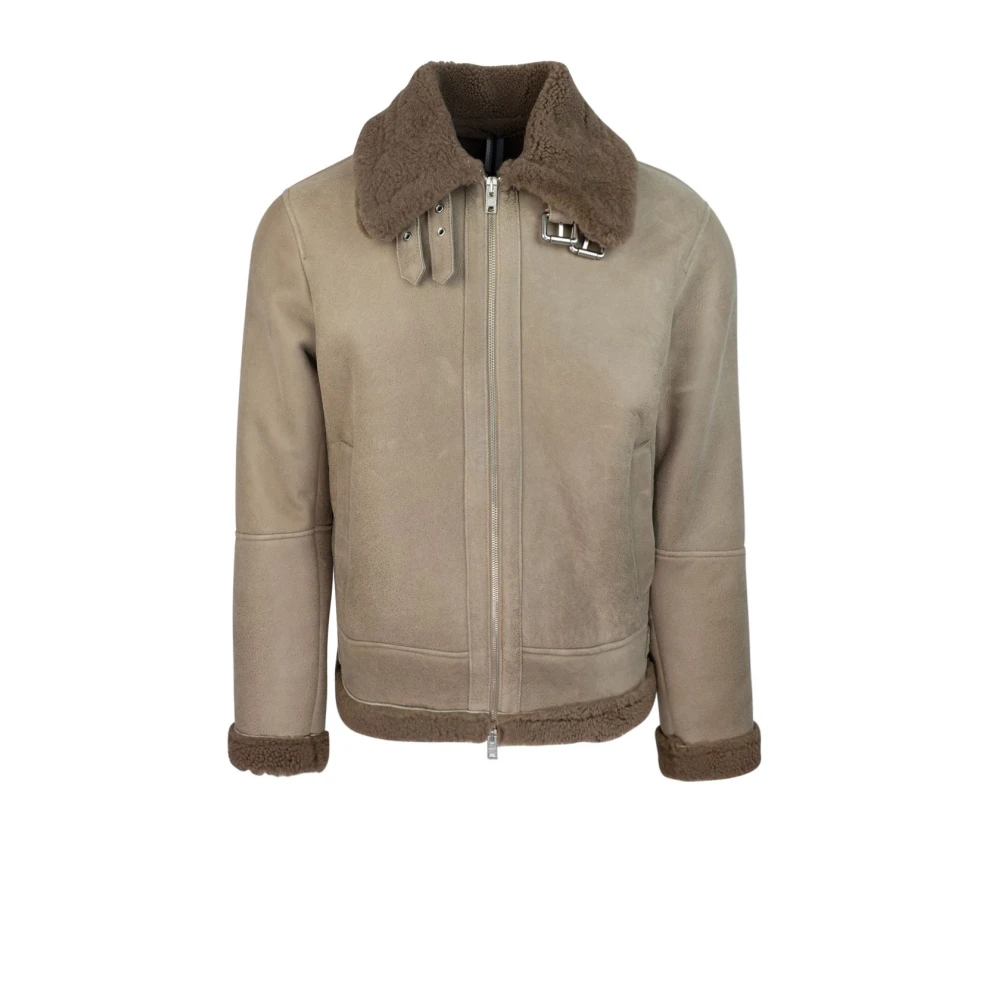 Dfour Bruine Shearling Ritsjas Brown Heren