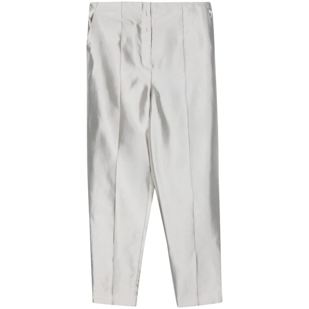 Theory Cropped Trousers Gray Dames