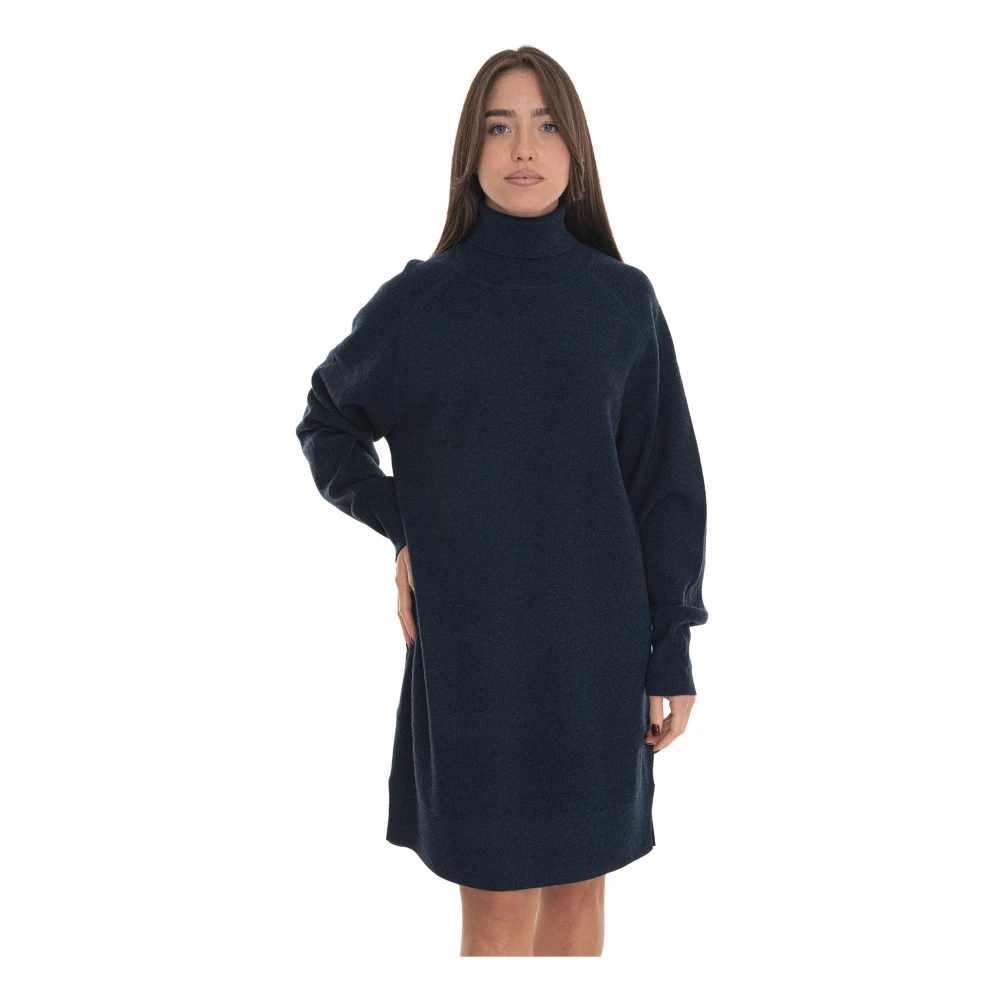 Boss Raglanmouw Sweater Jurk Blue Dames