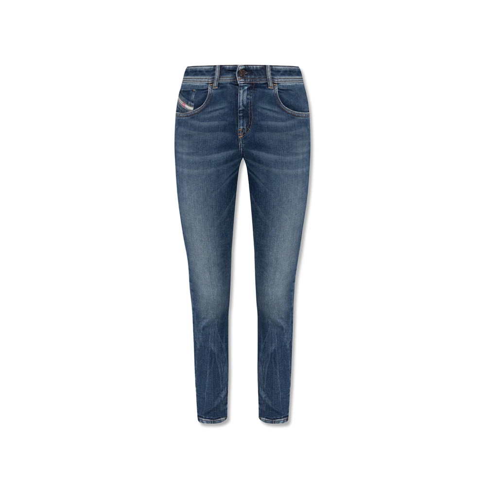 Diesel 2017 Slandy super skinny jeans Blue Dames