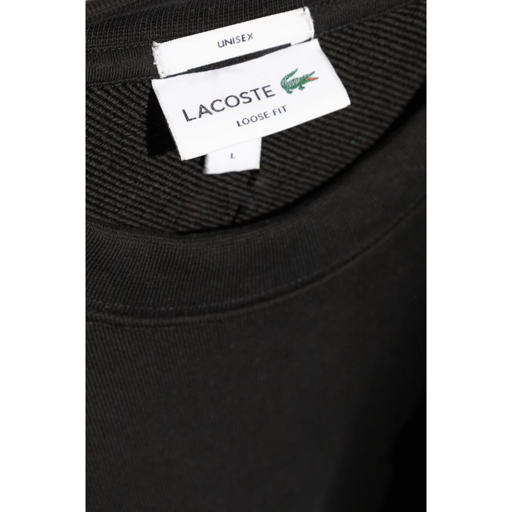 Lacoste Sweatshirt met logo Black Unisex