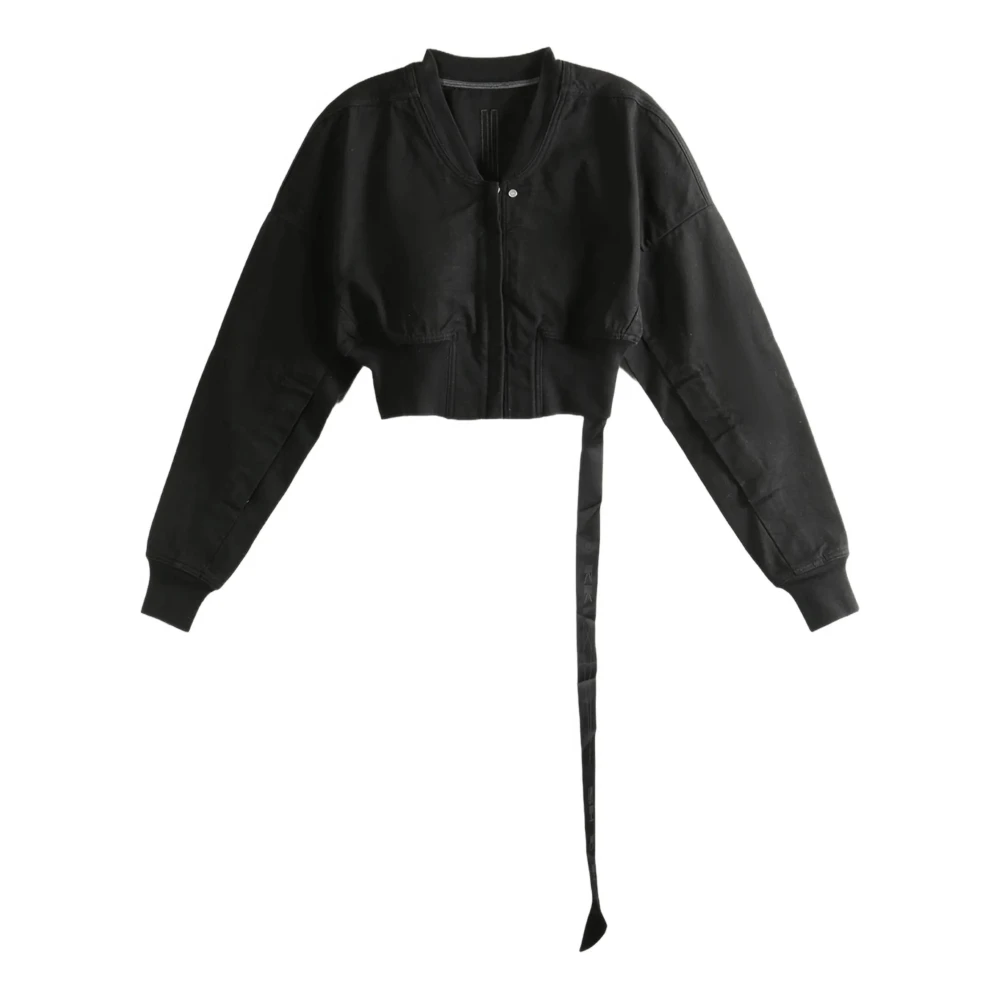 Rick Owens Women's Black Bomber Jackets, M, Bomber Jacket