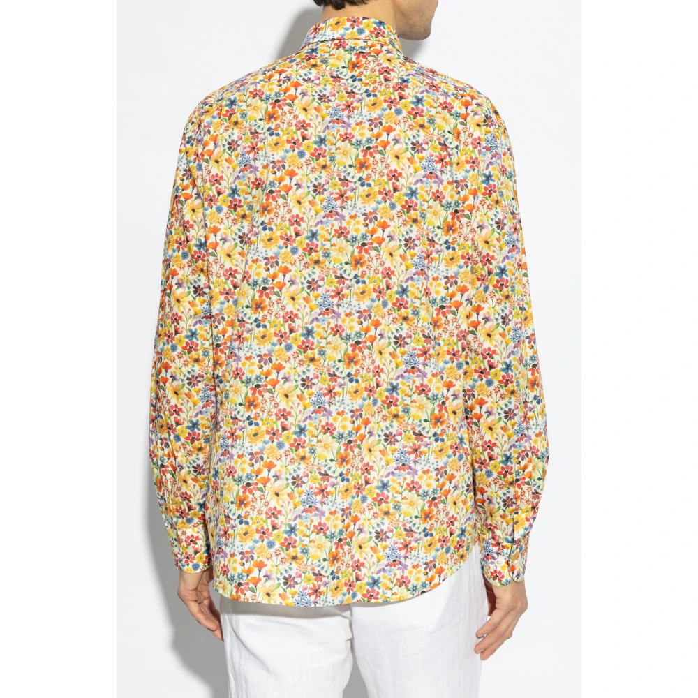 PAUL & SHARK Overhemd met bloemenmotief Multicolor Heren