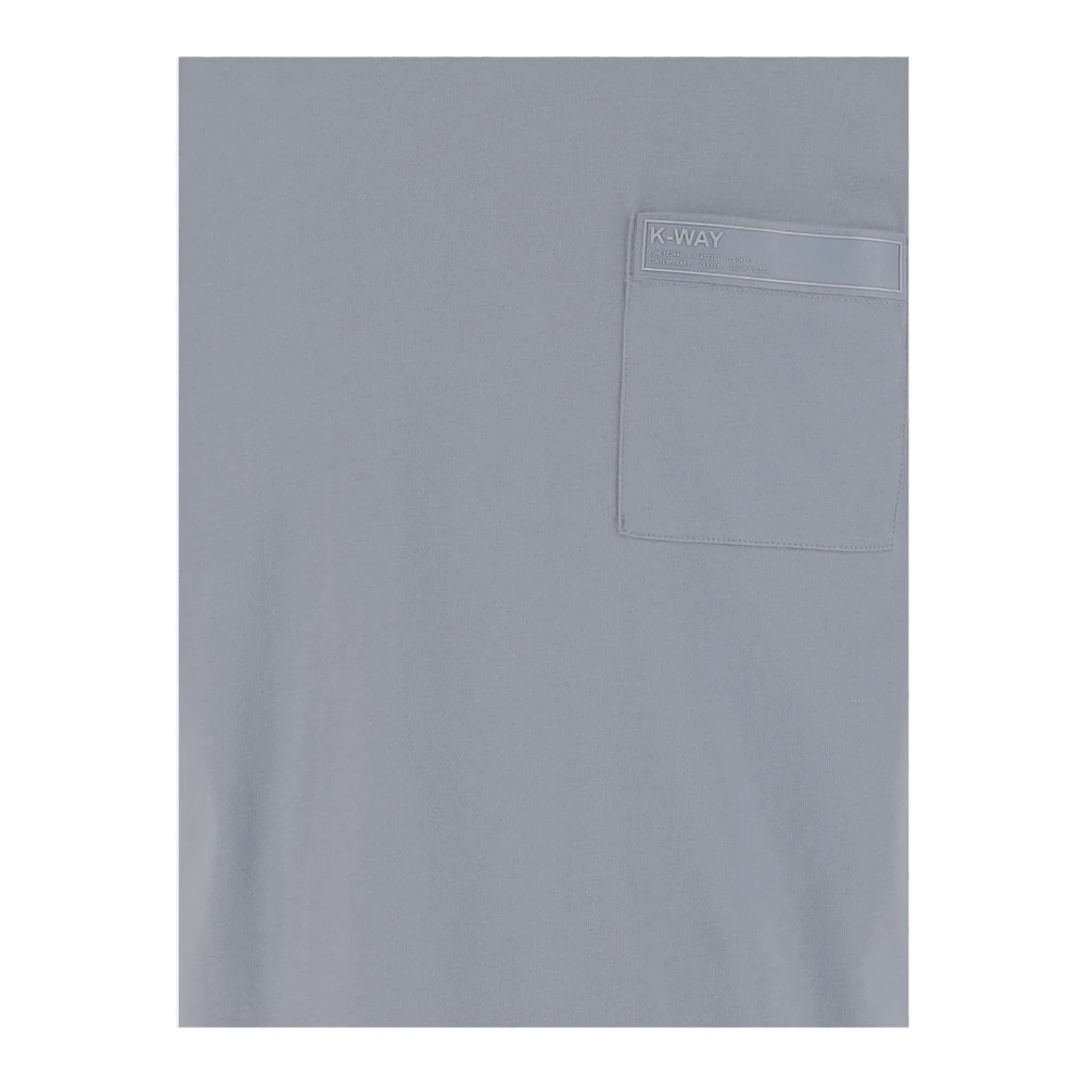 K-way Katoen Crew Neck T-shirt Grijs Gray Heren