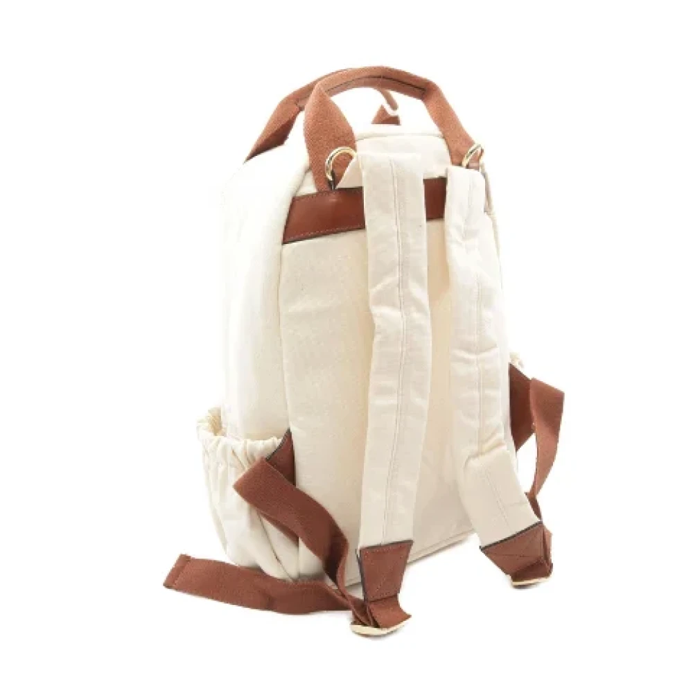 Chloé Pre-owned Cotton backpacks Beige Dames