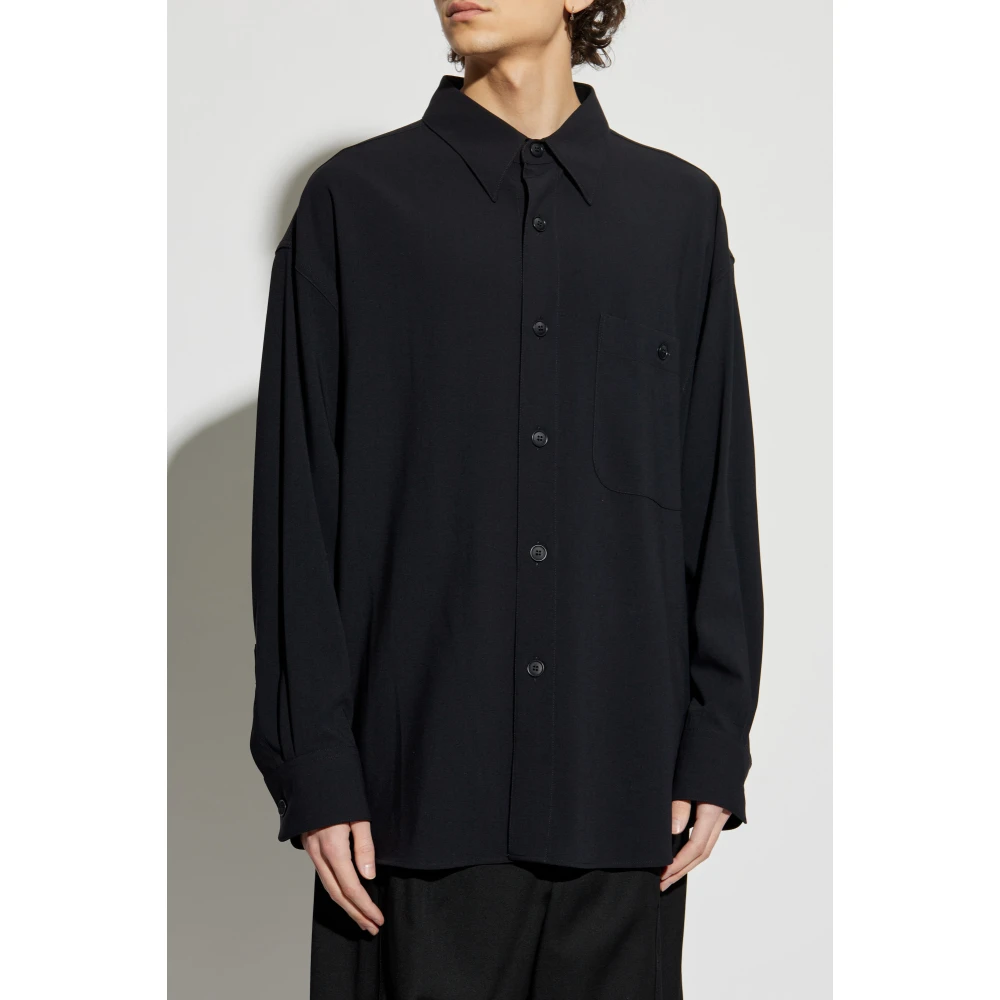 Giorgio Armani Overhemd met zak Black Heren
