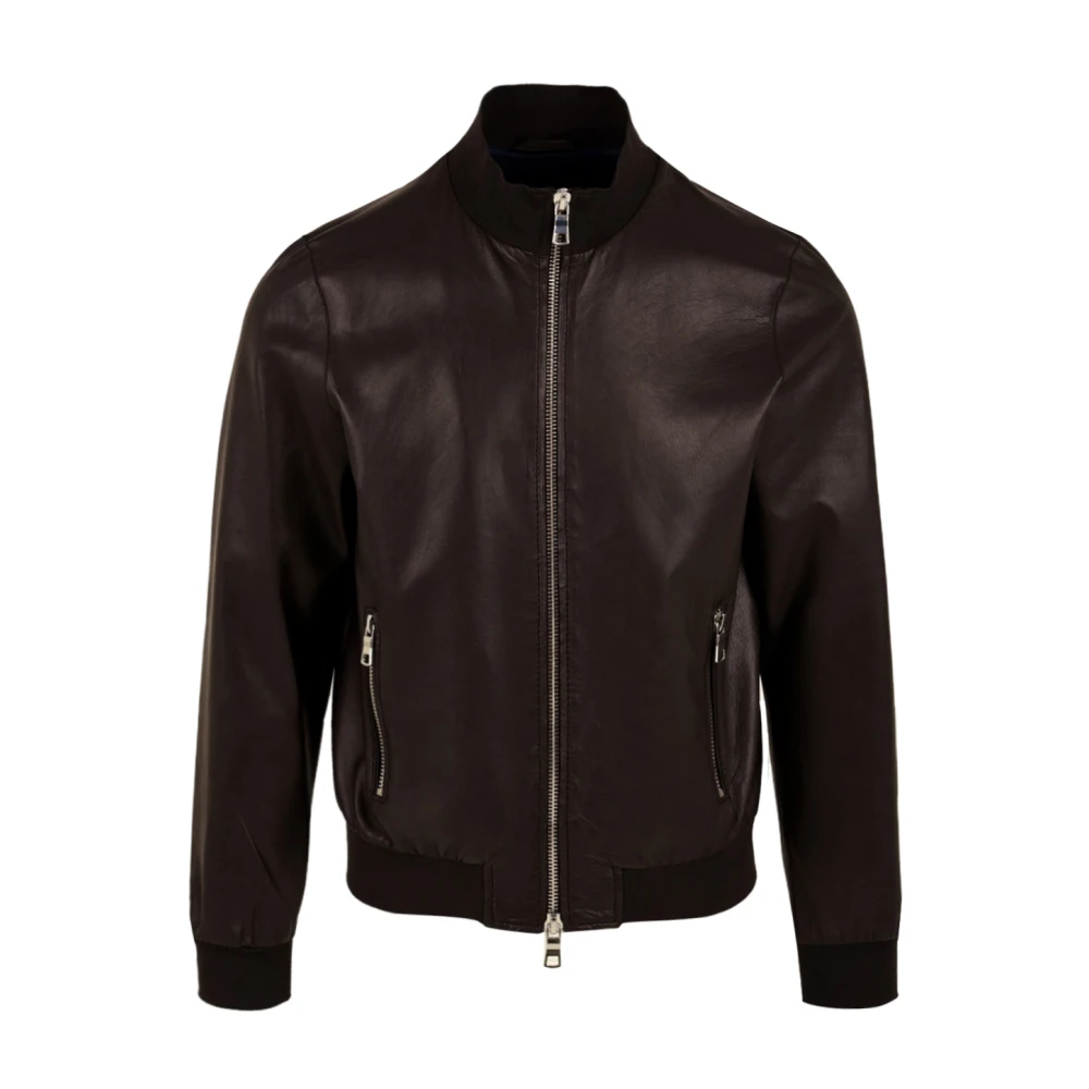The Jack Leathers Derek Seamless Leren Jas Brown Heren