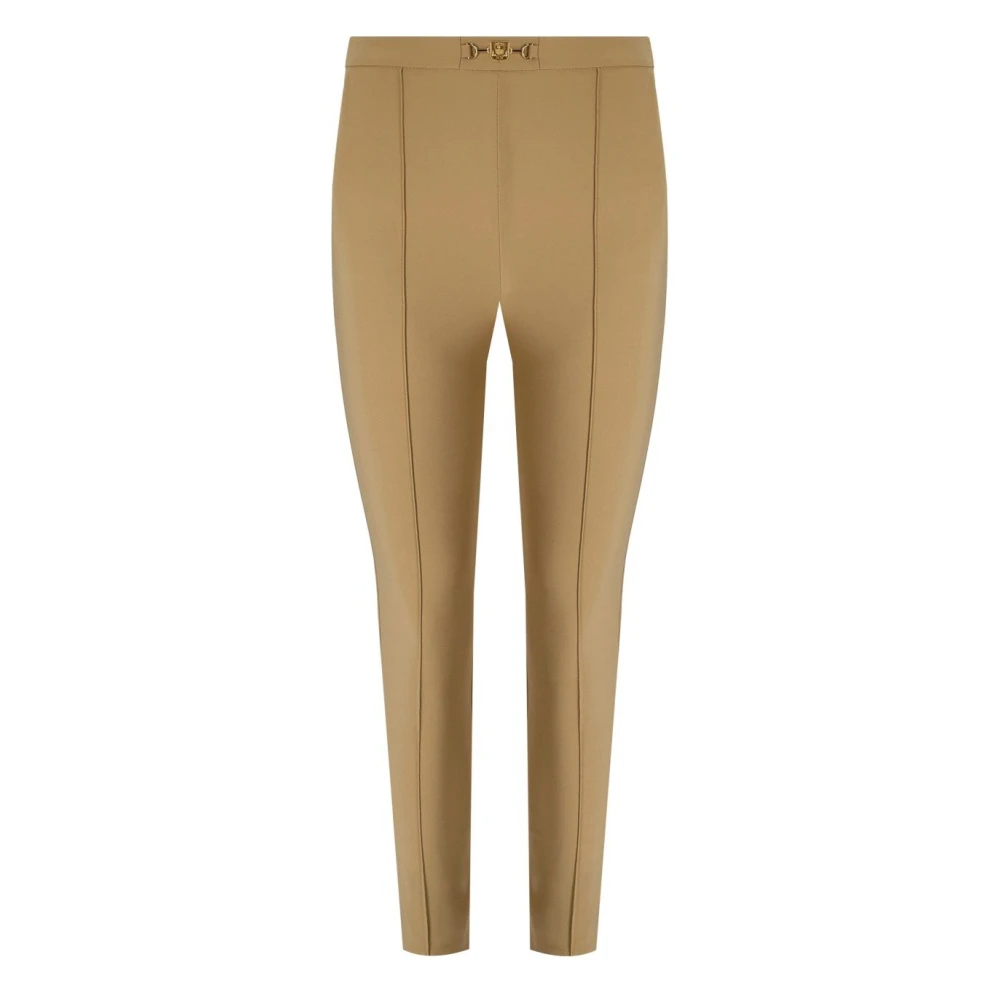 Elisabetta Franchi Kameel Slim Fit Broek Beige Dames