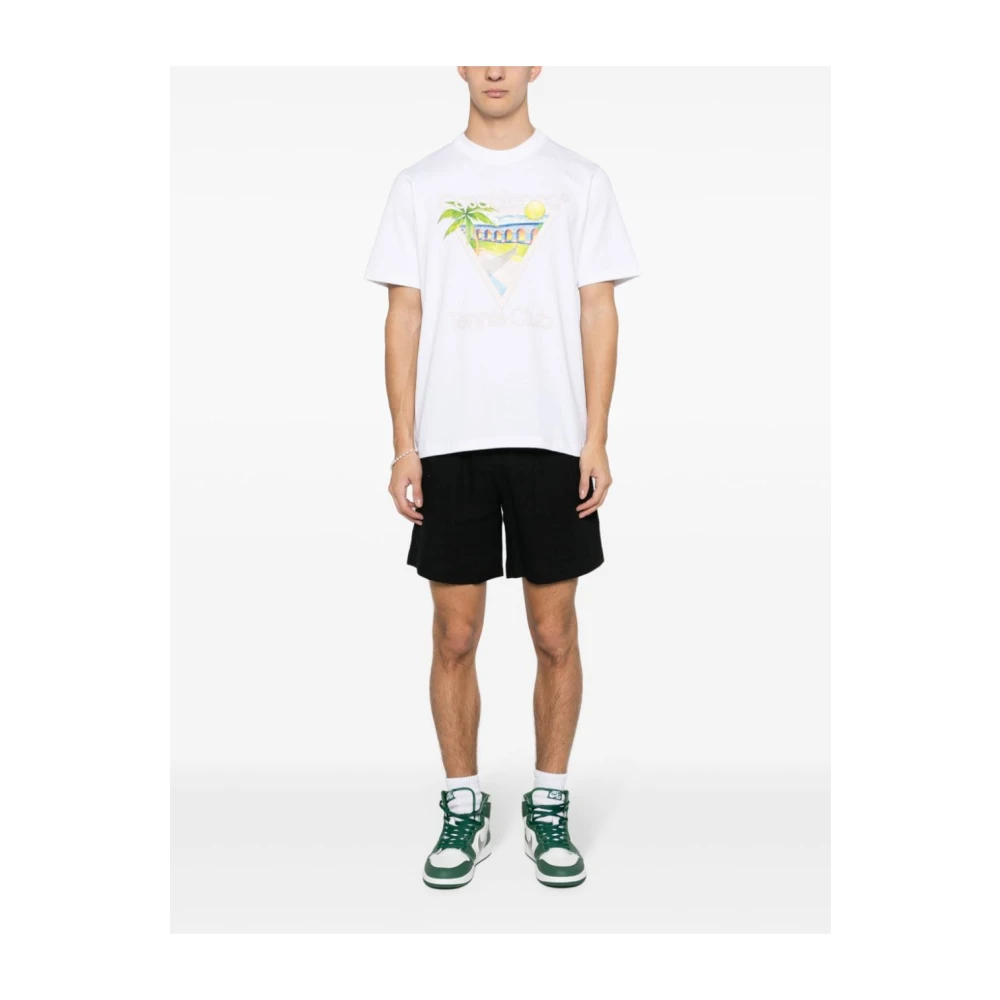 Casablanca Tennis Club Icon T-shirt White Heren