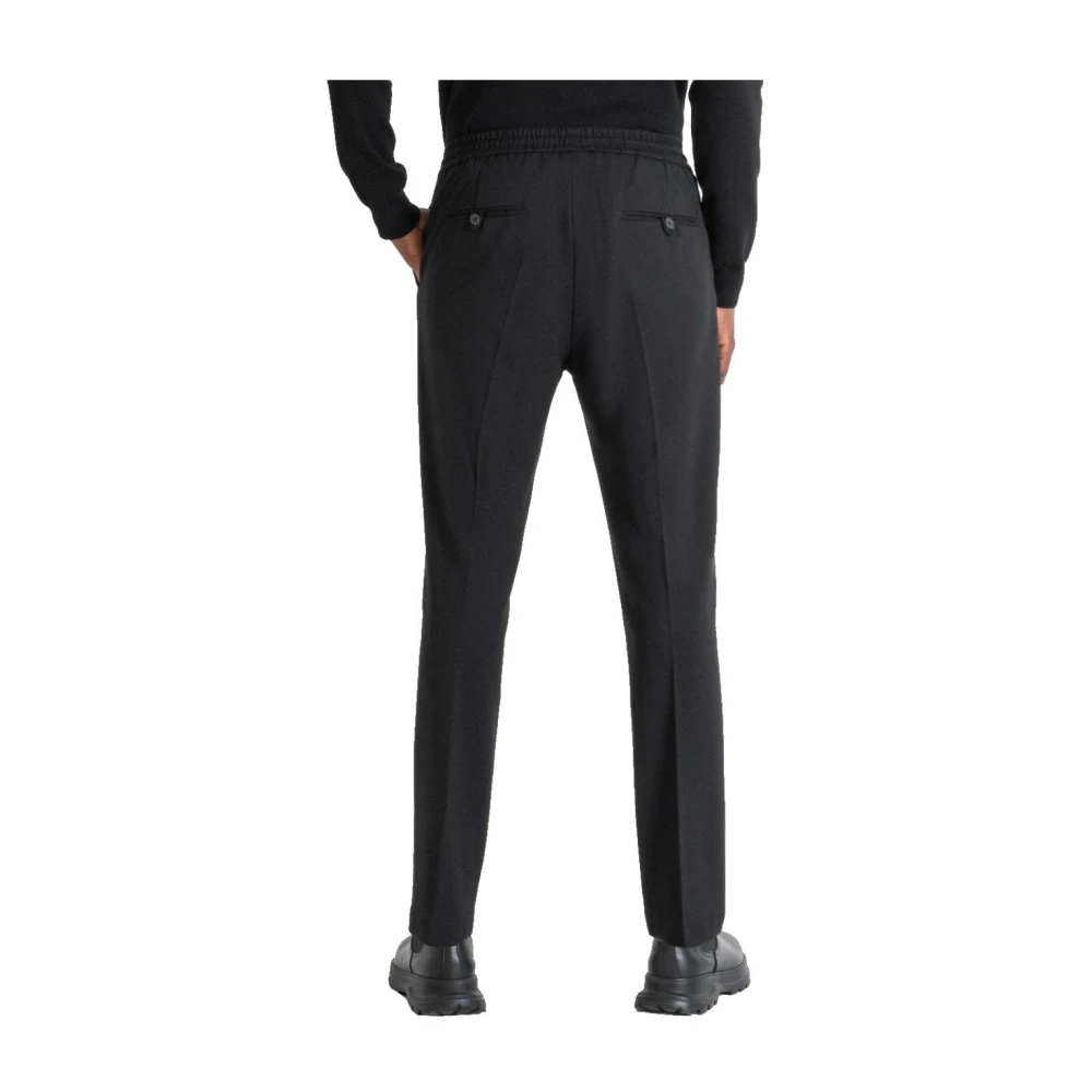 Antony Morato Elegante Zwarte Broek met Rechte Pijpen Black Heren