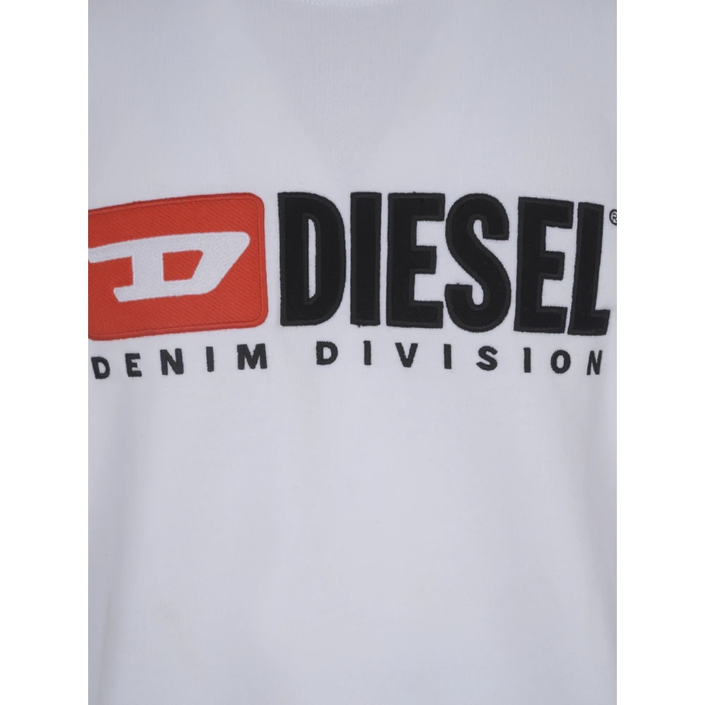 Diesel Witte Sweater S-Boxt-Div White Heren