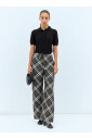pantalon-a-cordon-de-serrage-en-soie-a-carreaux