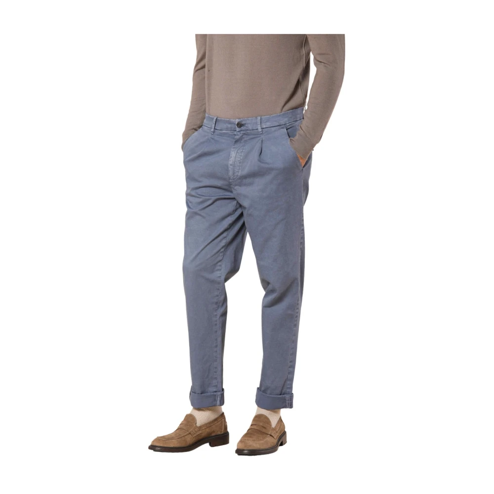 Mason's Chino broek met relaxte pasvorm in donkerblauw Blue Heren