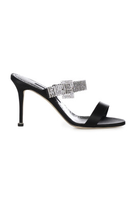 Escarpins Manolo Blahnik En Daim Deux Tons - Taille 40 - Talons Aiguilles Hauts - Occasion