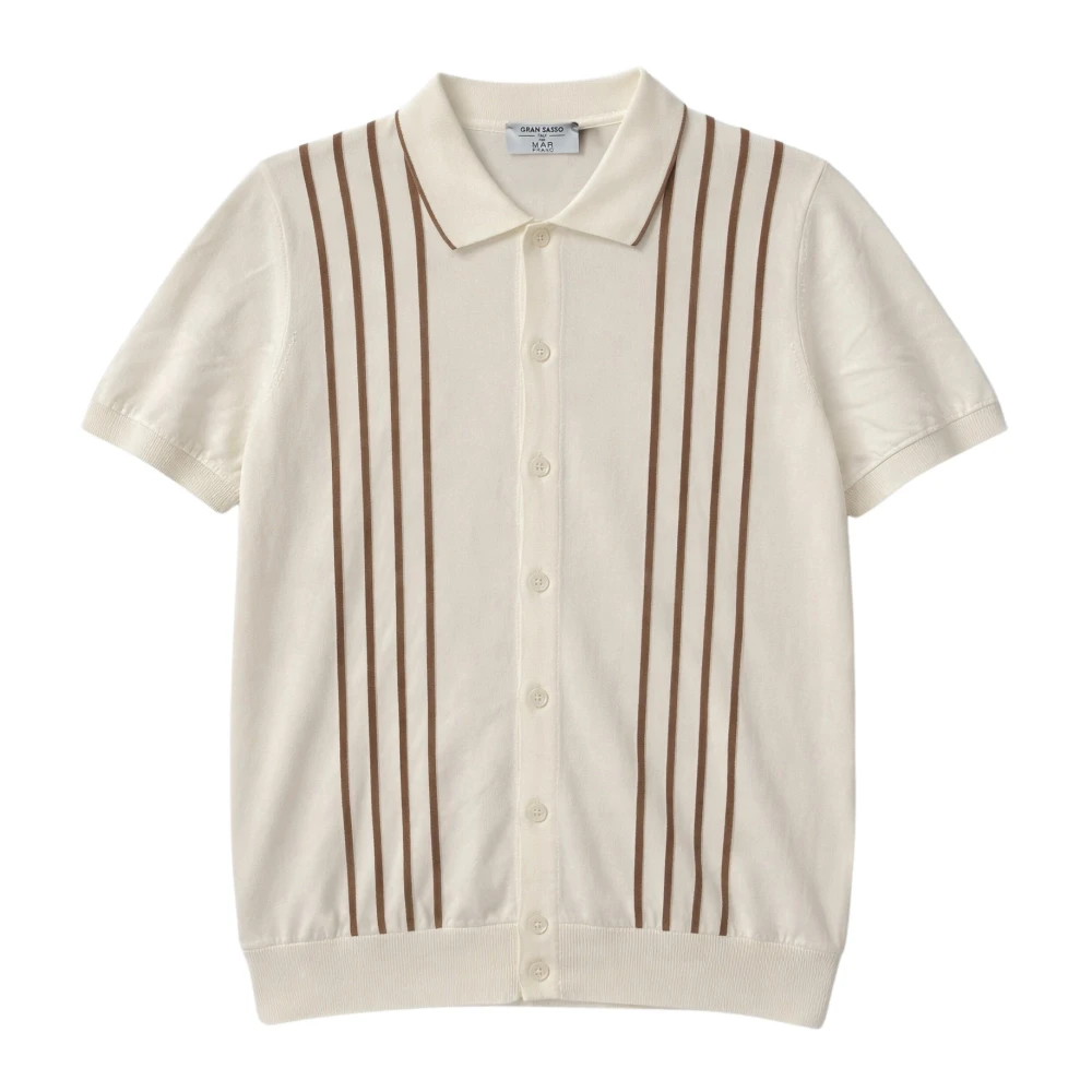 Gran Sasso Uomo Multicolor - Camicia Con Rayas - Shirts - E - L