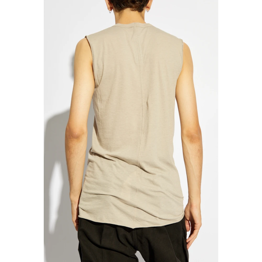Rick Owens T-shirt Basic Beige Heren
