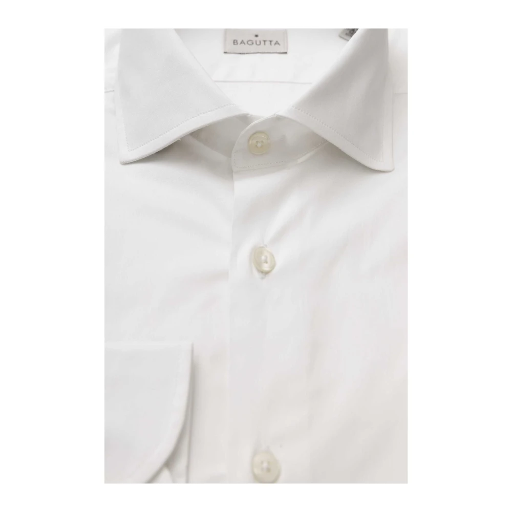 Bagutta Slim Fit Franse Kraag Overhemd White Heren