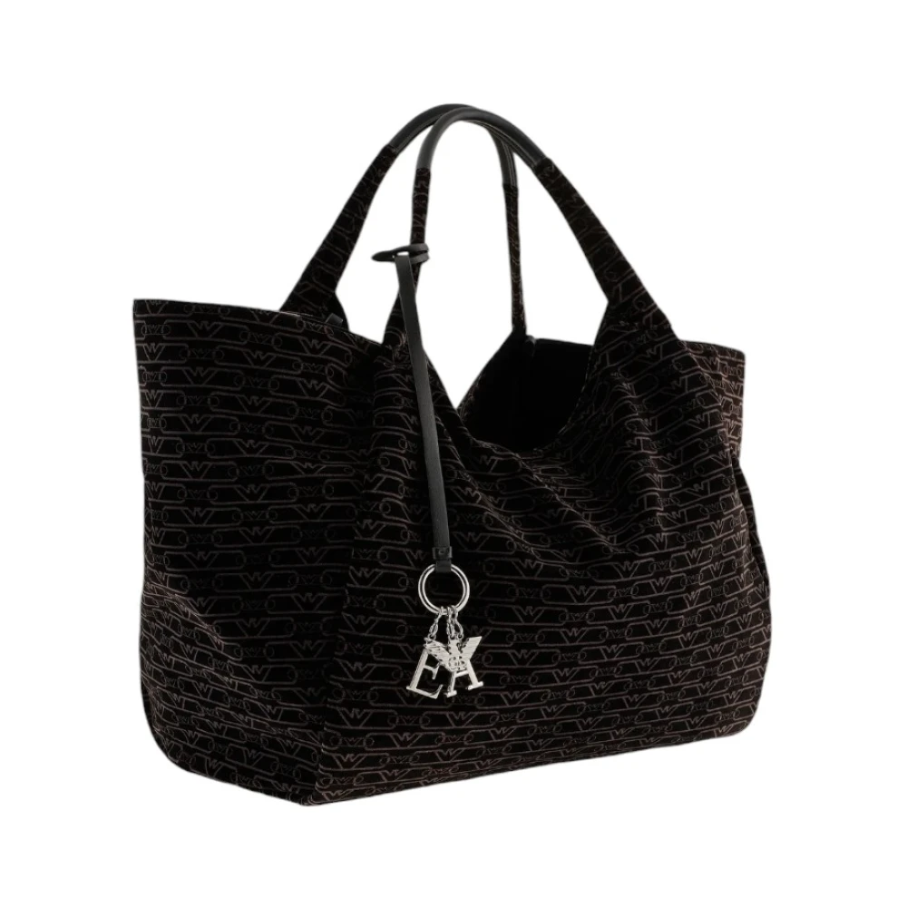 Emporio Armani Stijlvolle Leren Portemonnee Black Dames