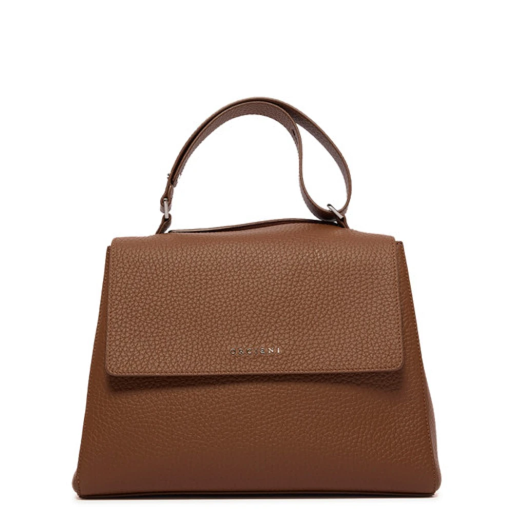 Orciani Vrouw Bruin Tassen Dames, One Size, Leer, Sveva Soft Schoudertas