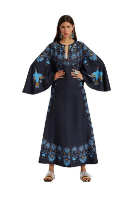 Flödande Kaftan Klänning