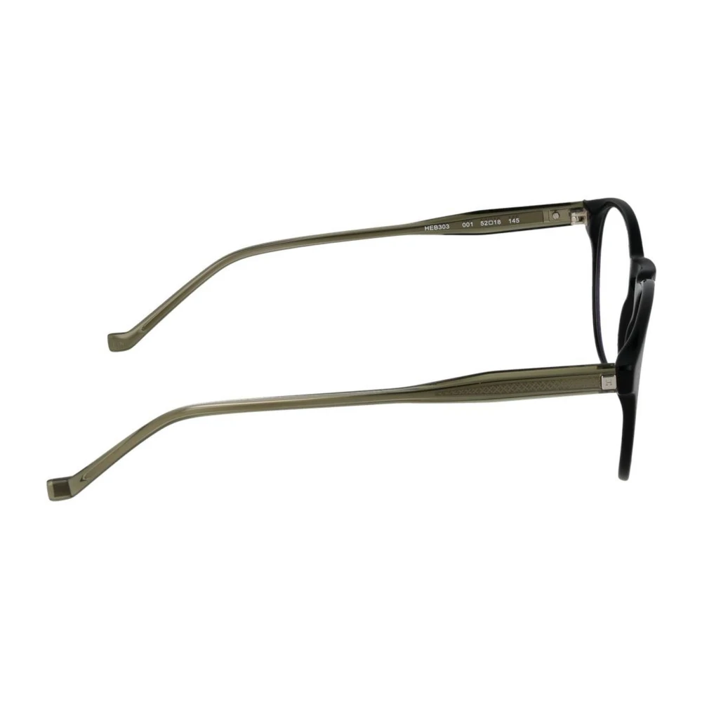 Hackett Heren Zwarte Ronde Optische Brillen met Blauw Filter Black Heren