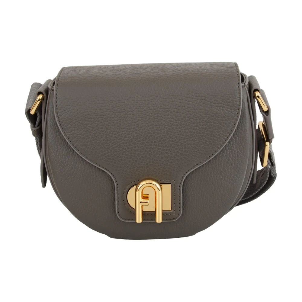 Furla Women's Gray Cross Body Bags, One Size, Lotus Mini Crossbody