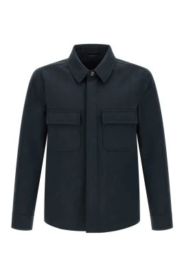 Cotton Twill Dubbel Delbar Overskjorta