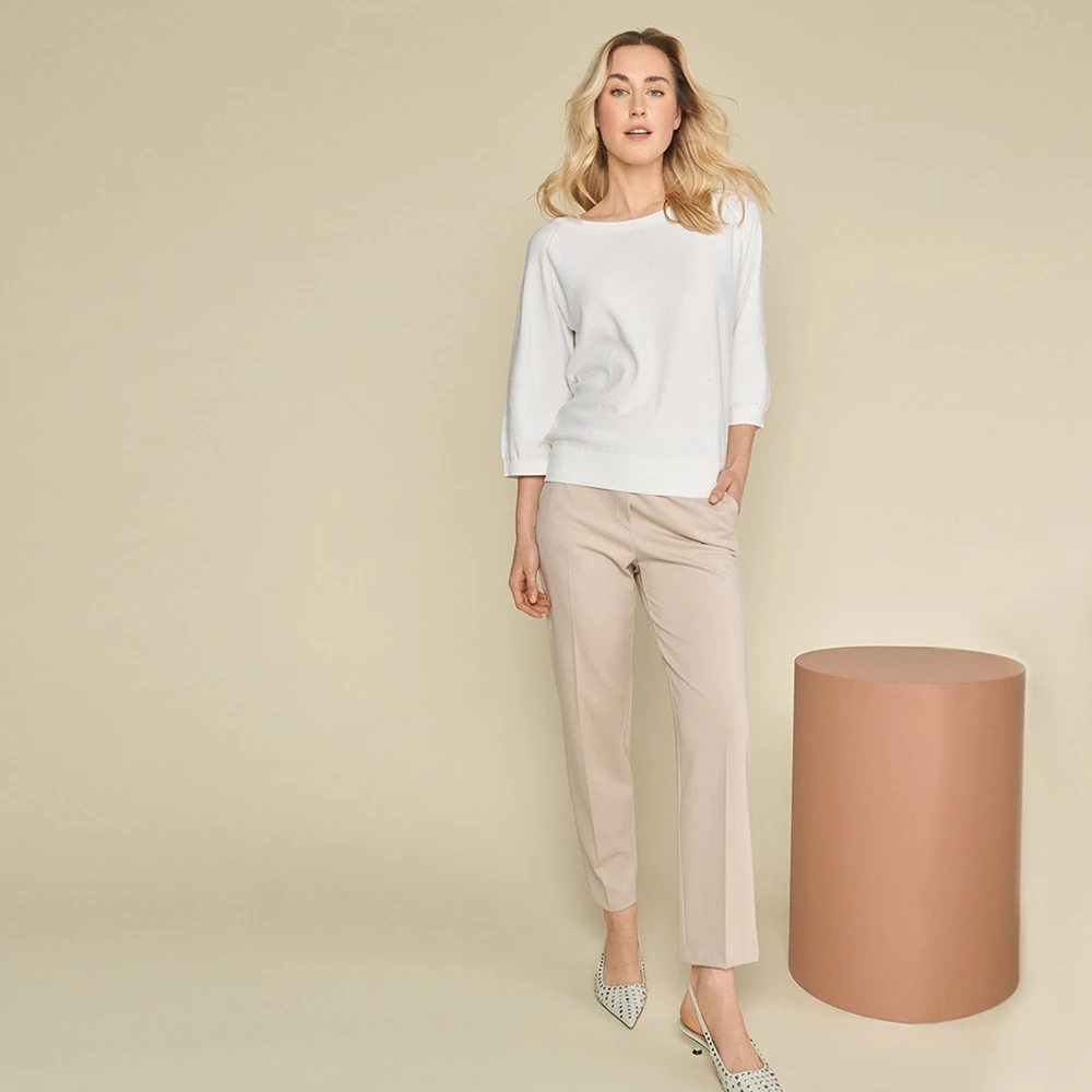 Marie Méro Witte Boothals Pullover White Dames