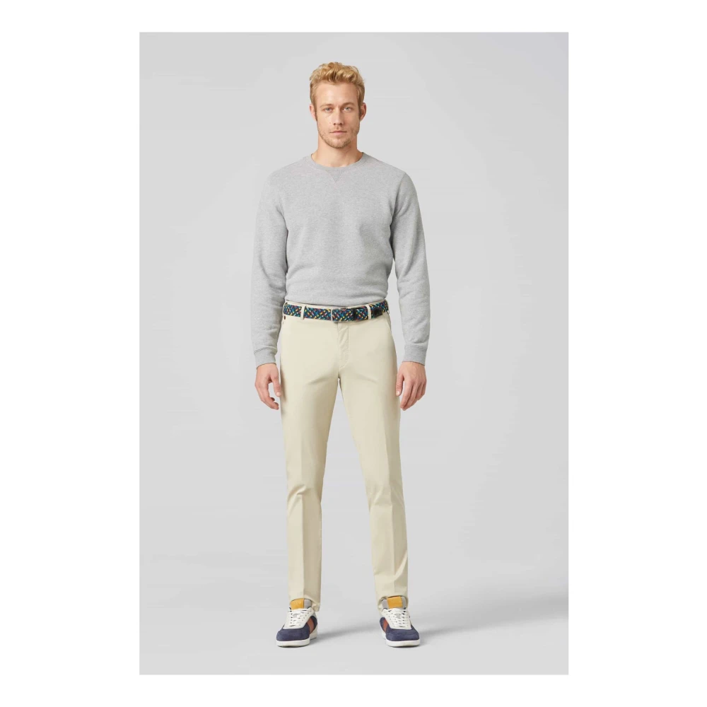 Meyer Slim Fit Katoen Chino Bonn Beige Heren