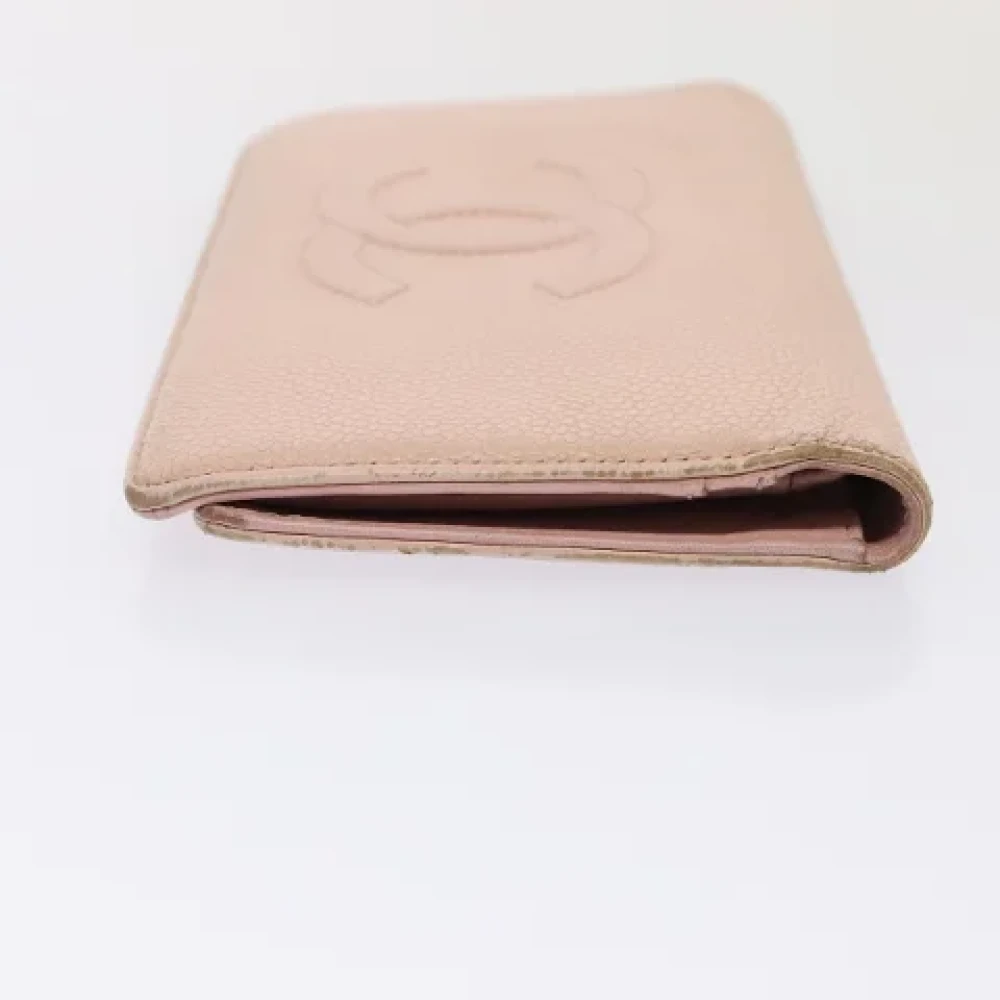 Chanel Vintage Pre-owned Leather wallets Pink Dames